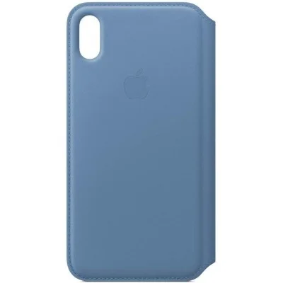 Apple Iphone Xs Max Leather Folio Case - Cornflower